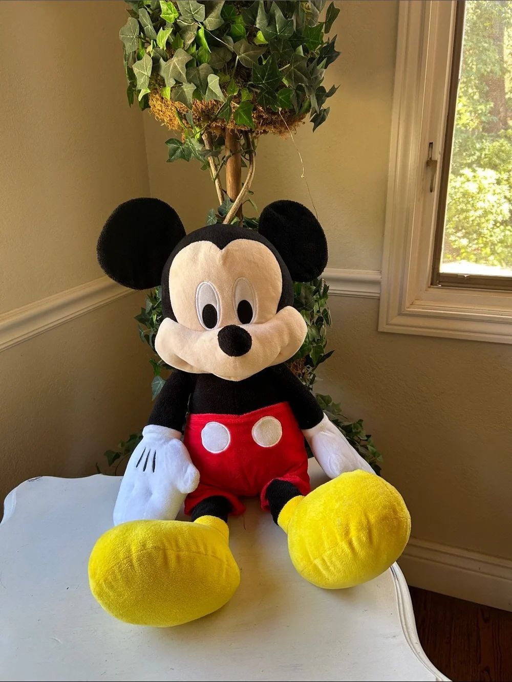 Disney Classic Mickey Mouse Plush - Black, Red, Yellow, Cream, White